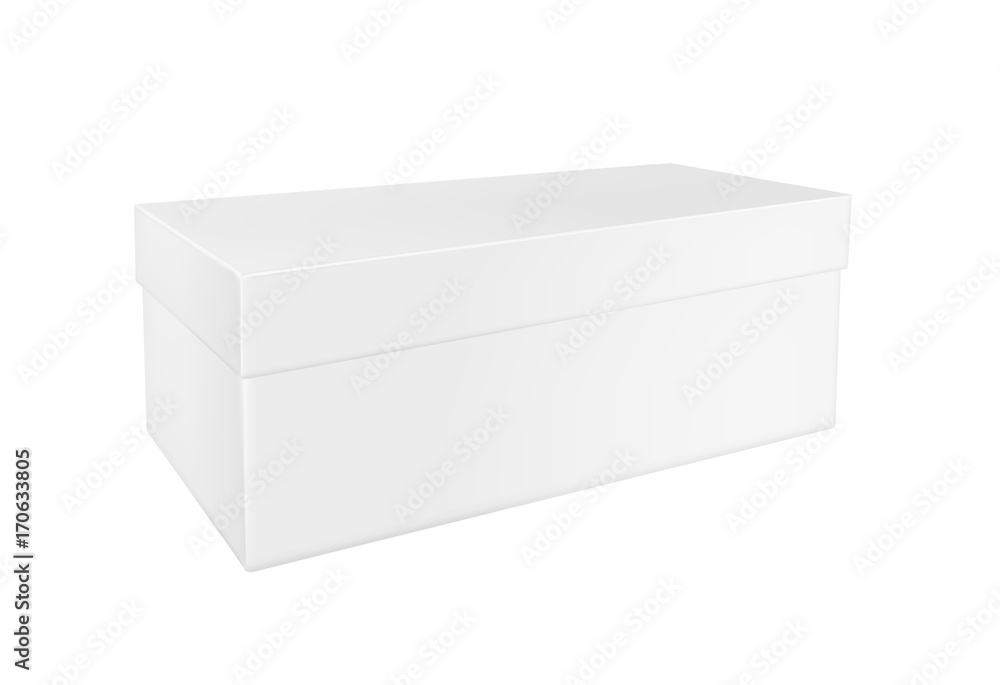 Paper or plastic box with lid for toy, shoes or food Paper or plastic box with lid for toy, shoes or food