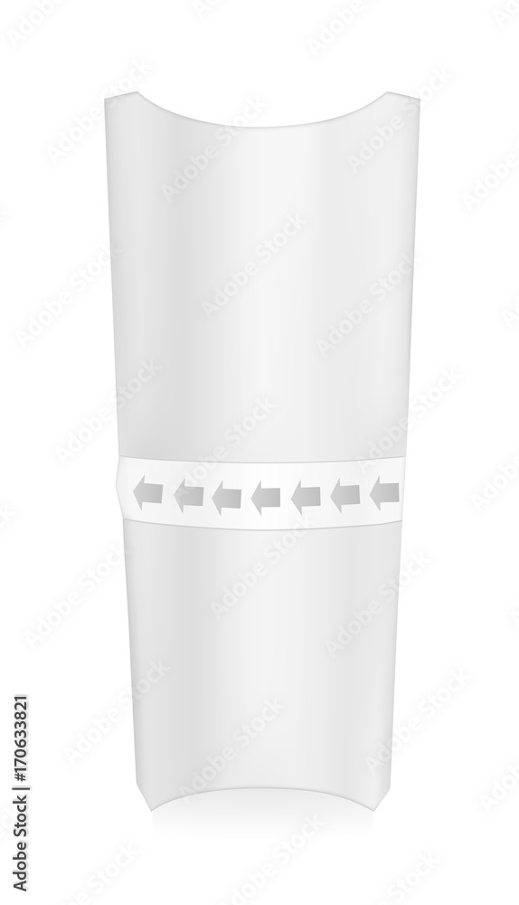 White cardboard packaging for sandwich White cardboard packaging for sandwich