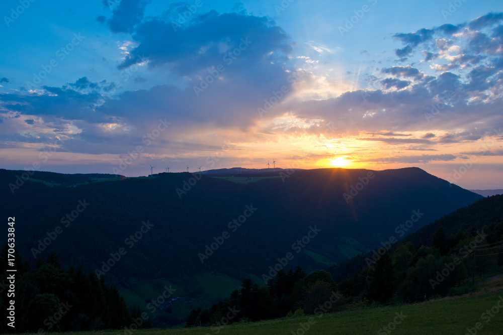 Schwarzwald Sonnenuntergang Kandel