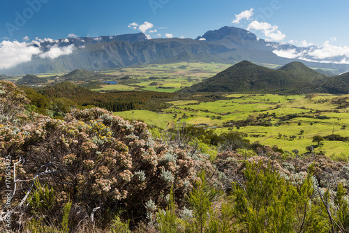 Hiking Trail on La Reunion vis-a-vis Piton de Neiges  France