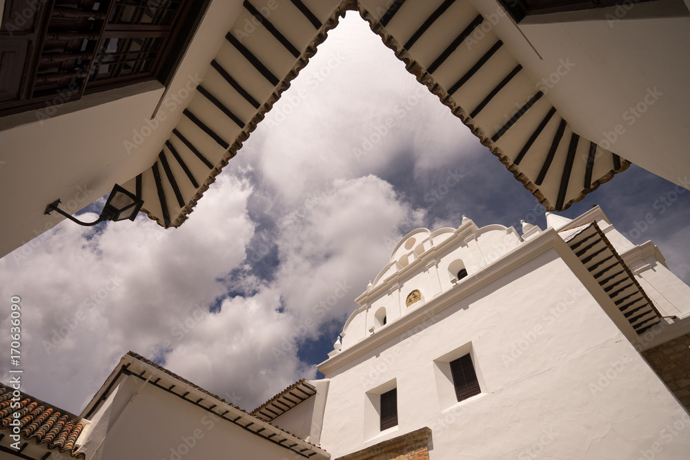 colonial cathedral in Villa de Leyva Colombia colonial cathedral in Villa de Leyva Colombia