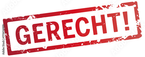 roter stempel gerecht