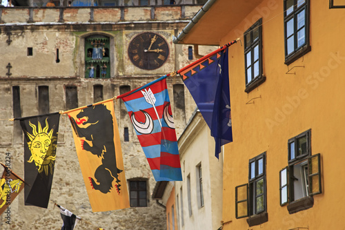 Tableau sur toile Medieval festival in Sighisoara city