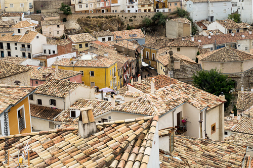 View to the roofs of the Cuenca city, Spain