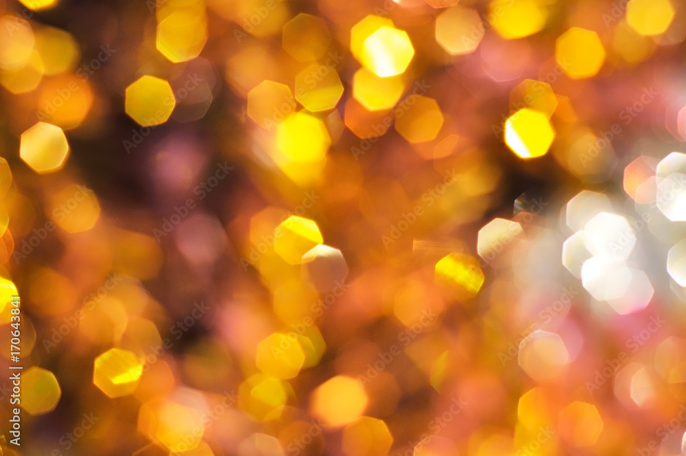 Obraz premium polygonal bokeh yellow