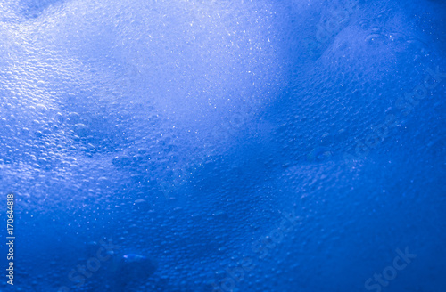 Closeup of soap foam