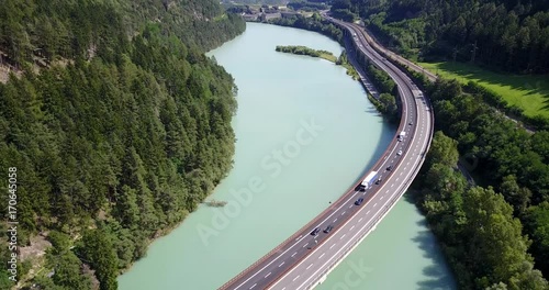 Brennerautobahn aus der Luft