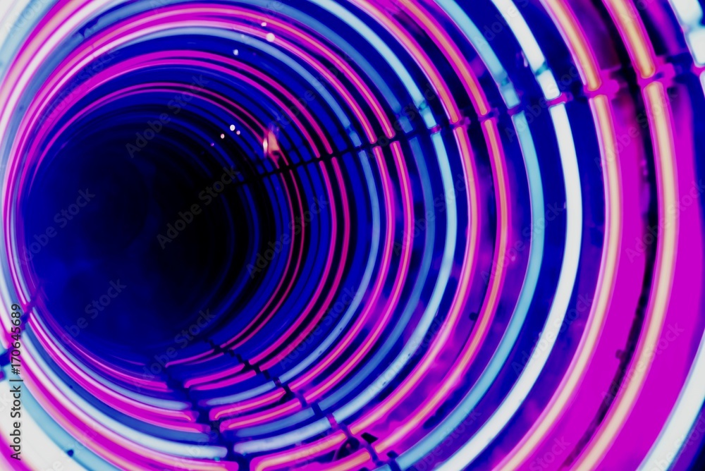 Fototapeta premium colored electric lights