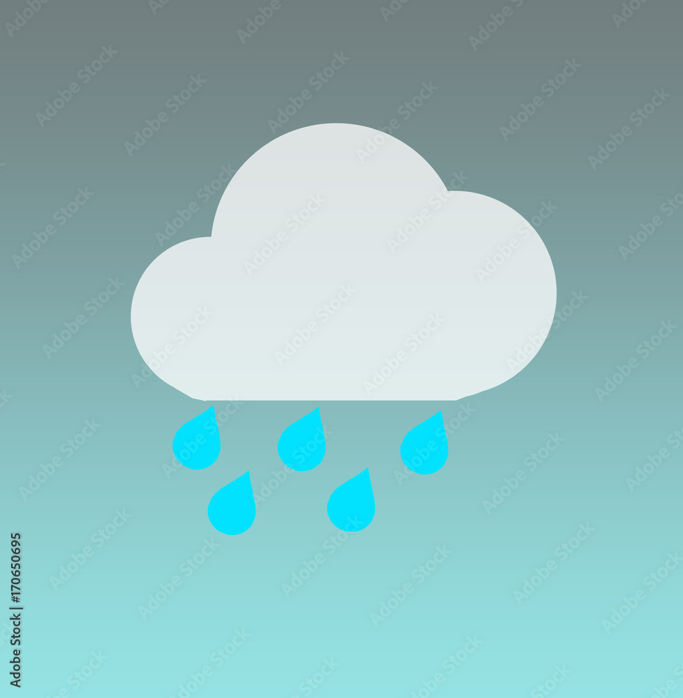 Rain weather icon Rain weather icon