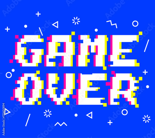 Vector game over pixel glitch