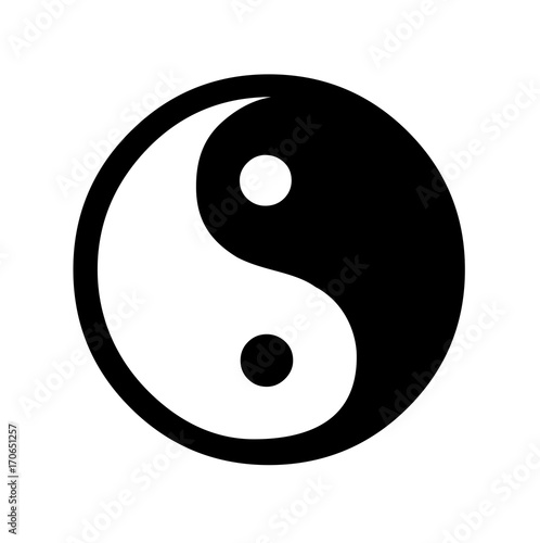 Ying yang symbol of harmony and balance