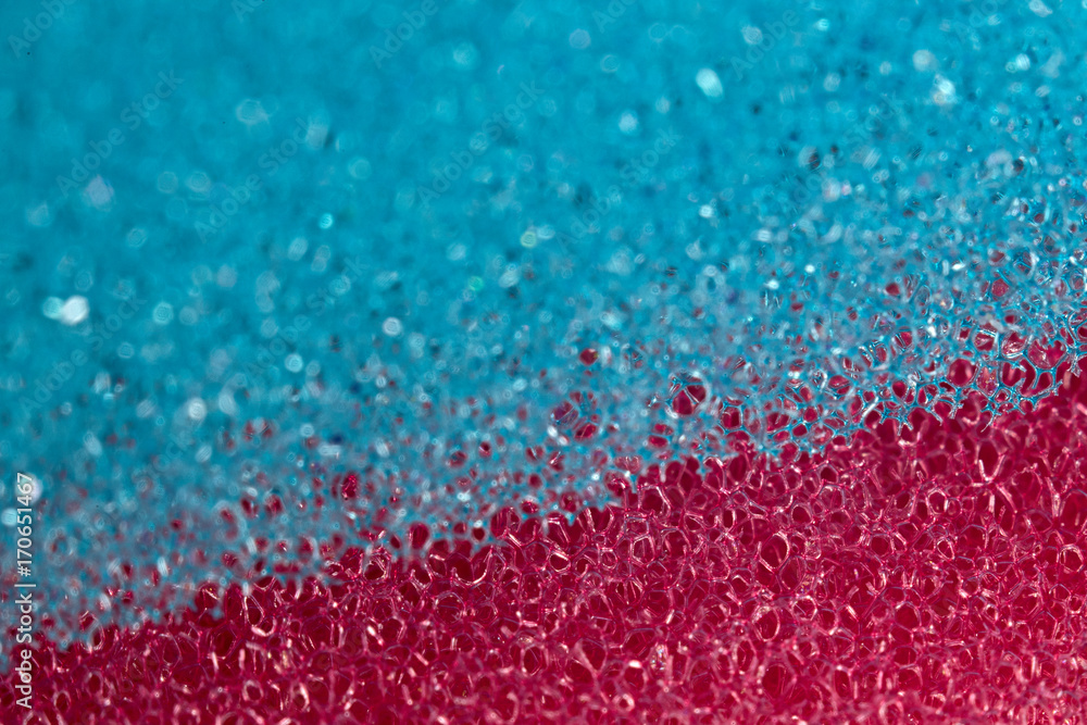 Macro texture of a sponge for washing dishes Macro texture of a sponge for washing dishes