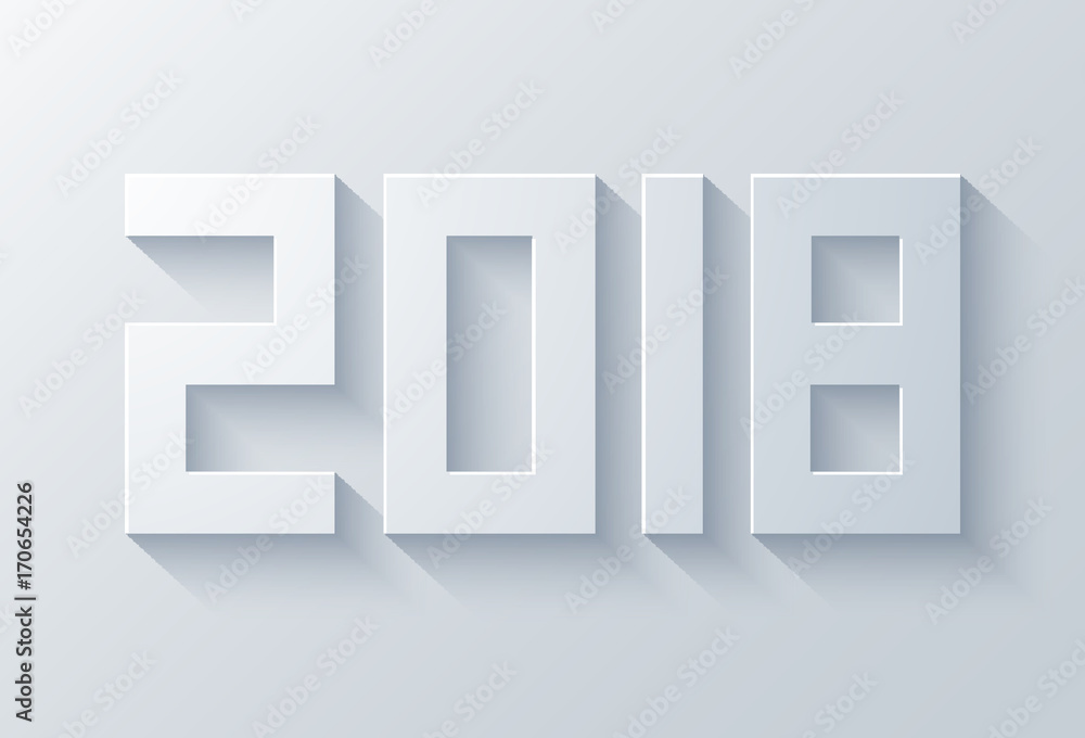 vector modern 2018 happy new year vector modern 2018 happy new year