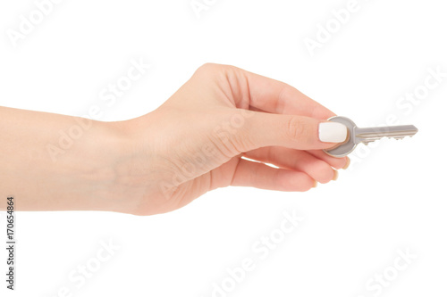 Female hands key isolation