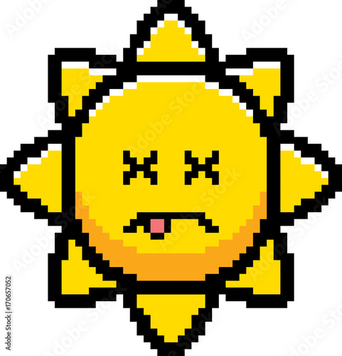 Dead 8-Bit Cartoon Sun