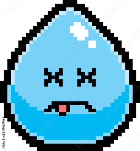 Dead 8-Bit Cartoon Water
