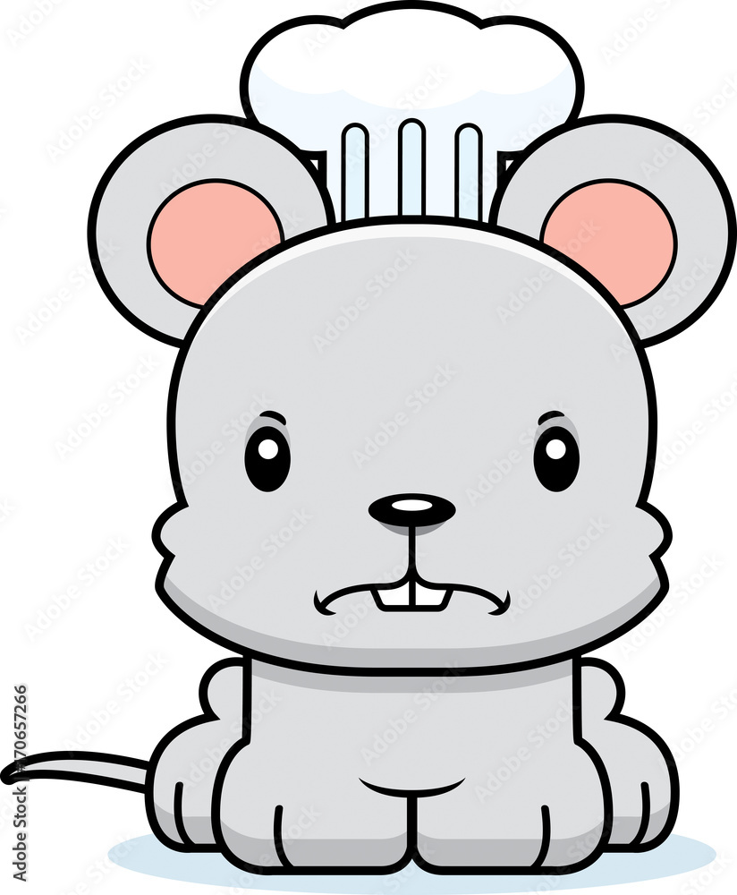 Cartoon Angry Chef Mouse Cartoon Angry Chef Mouse