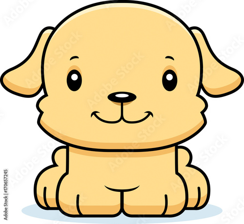 Cartoon Smiling Puppy
