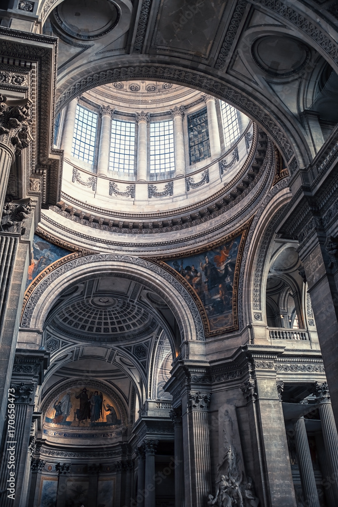 Pantheon ceiling in Paris