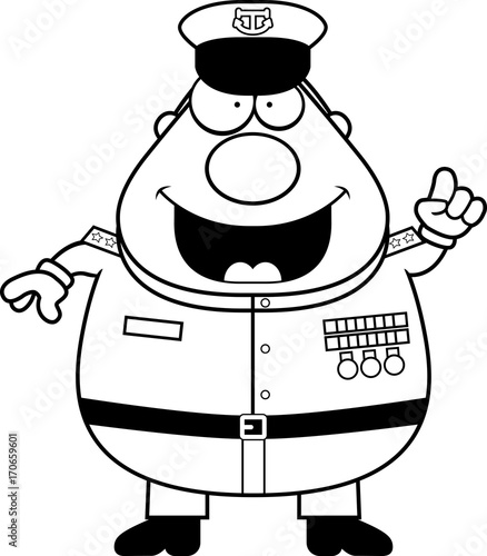 Cartoon Navy Admiral Idea