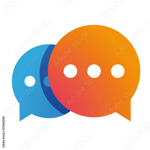 Messenger icon chat vector