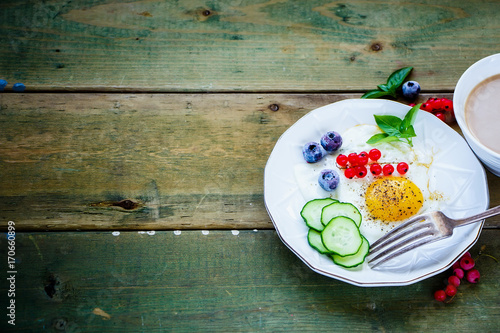 Healthy breakfast concept photo