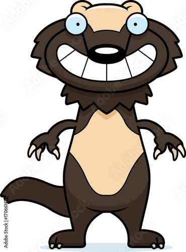 Happy Cartoon Wolverine