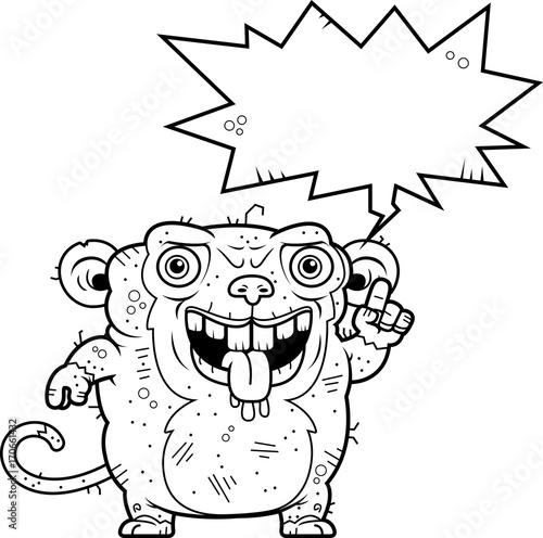 Ugly Monkey Talking