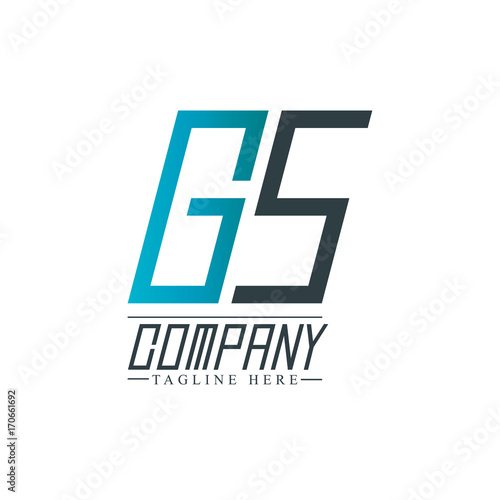 Initial Letter GS Design Logo