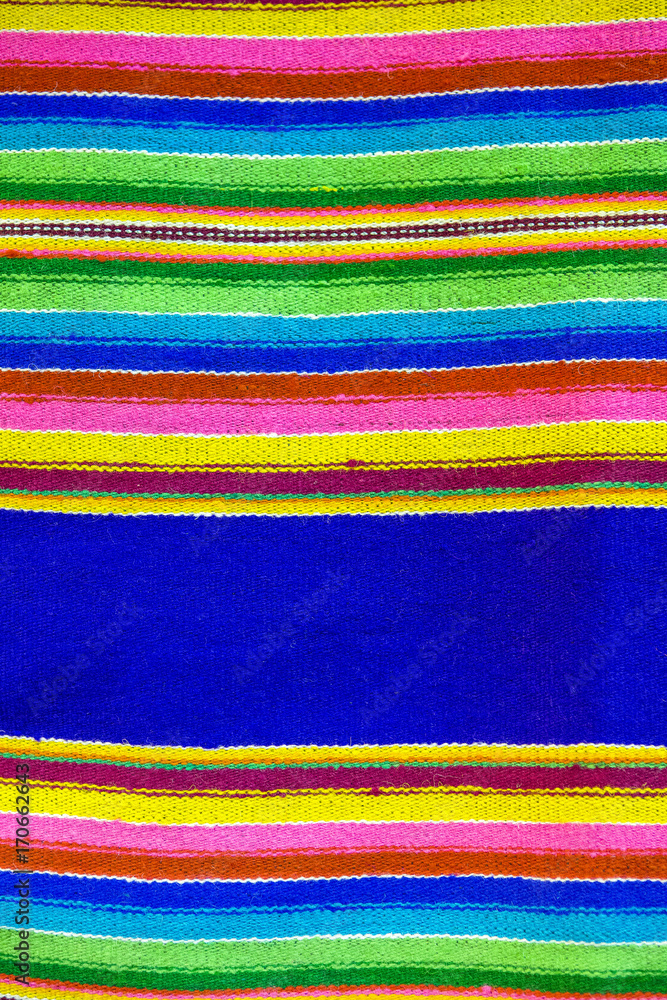 Arts and Craft Concepts.Fragment Closeup of Unique Wool and Linen Belarussian National Belt Made of Plenty of Colorful Threads with Decoration.