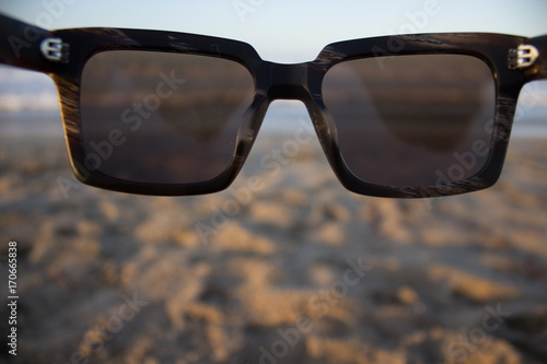 Through the sunglasses