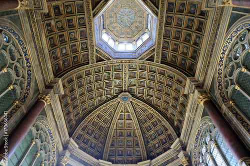 Εκτύπωση καμβά Ceiling of the Chapelle Haute Saint-Saturnin decorated by Philippe Delorme
