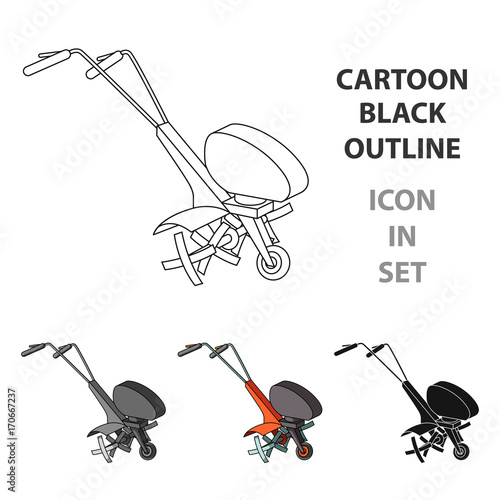 Mowers for cutting grass and lawn. Agricultural machinery for the court.Agricultural Machinery single icon in cartoon style vector symbol stock illustration.