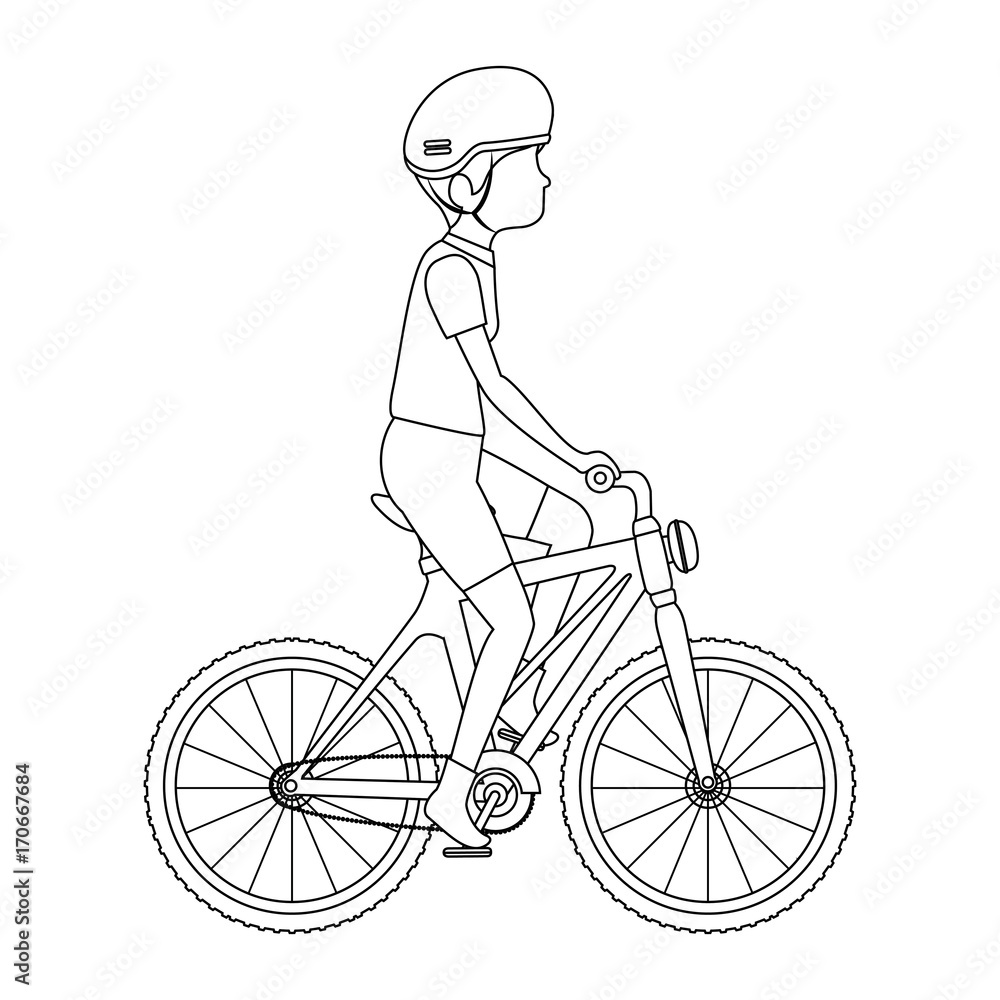 cycling man riding a bicycle vector illustration design cycling man riding a bicycle vector illustration design