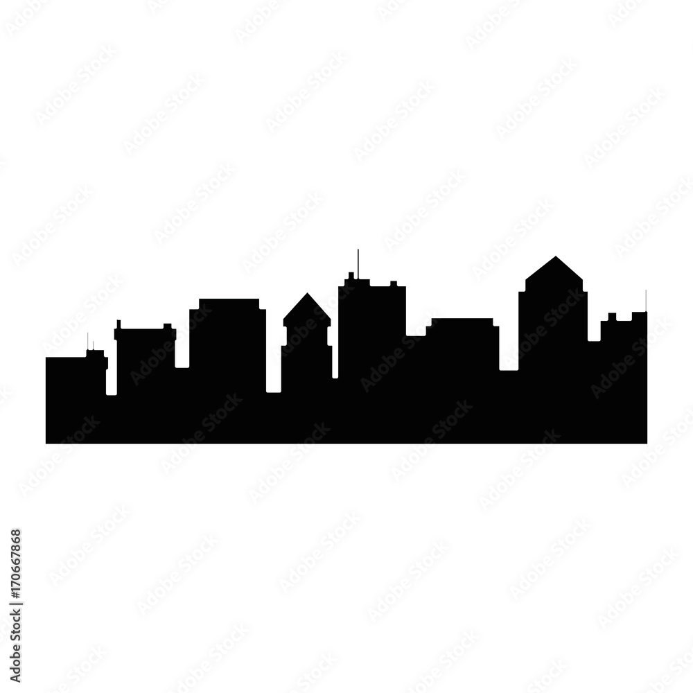 cityscape silhouette isolated icon vector illustration design