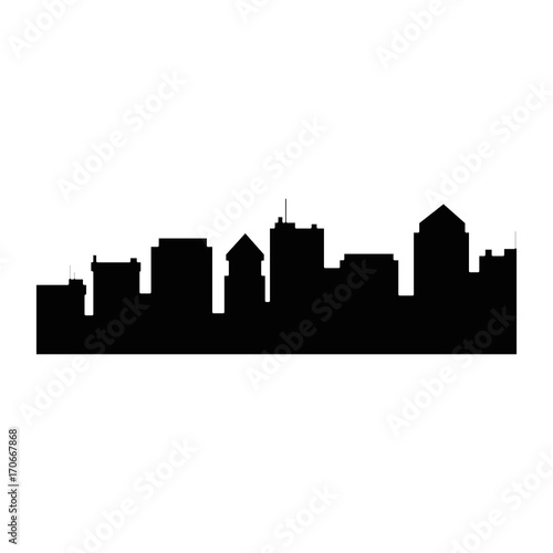 cityscape silhouette isolated icon vector illustration design