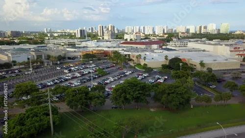 Aventura Mall aerial video flyover photo