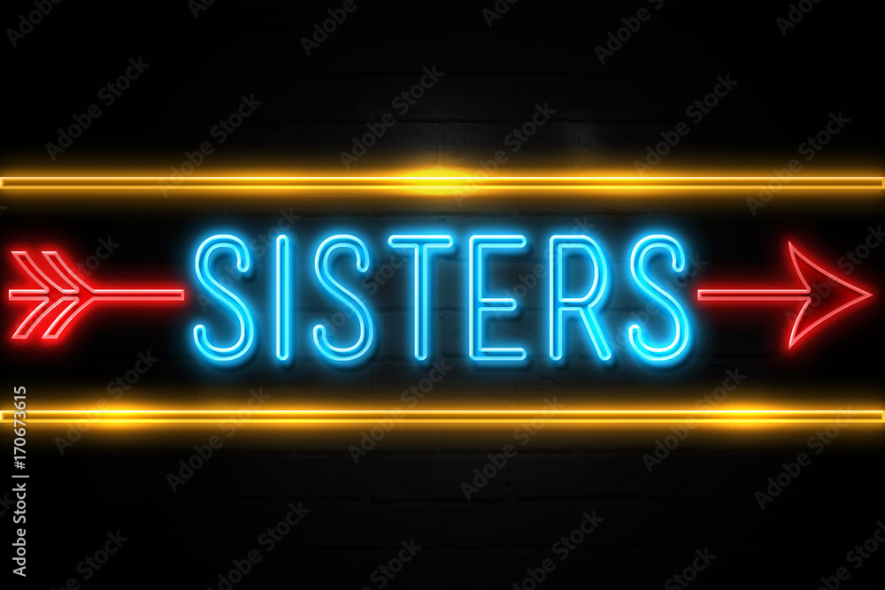 siblings neon sign