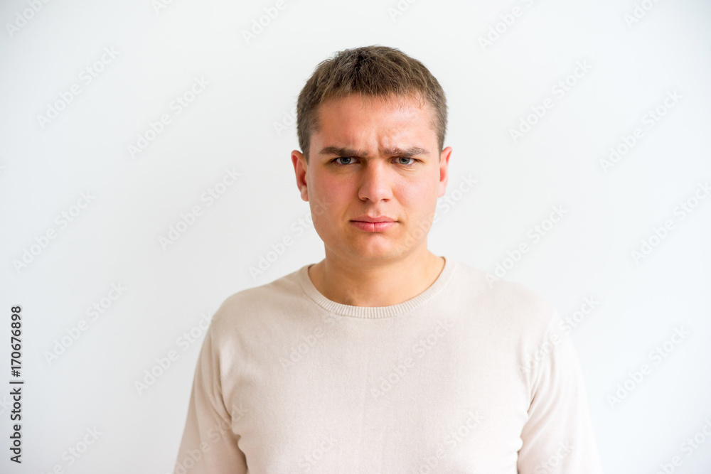 Fototapeta premium Man showing emotions