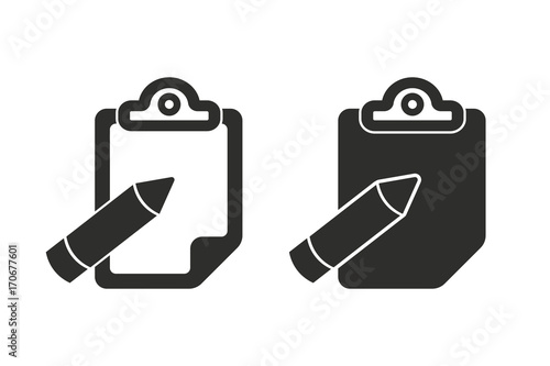 Clipboard vector icon.