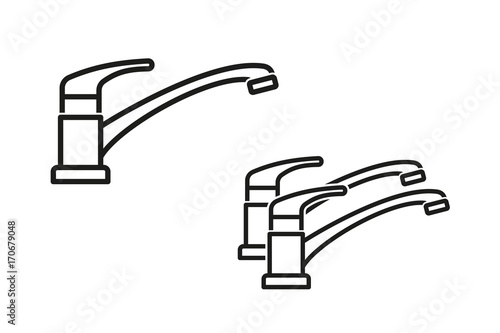 Faucet vector icon.