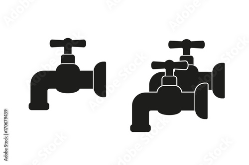 Faucet vector icon.
