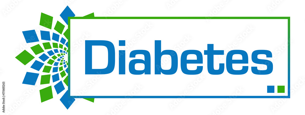 Diabetes Green Blue Circular Bar Diabetes Green Blue Circular Bar