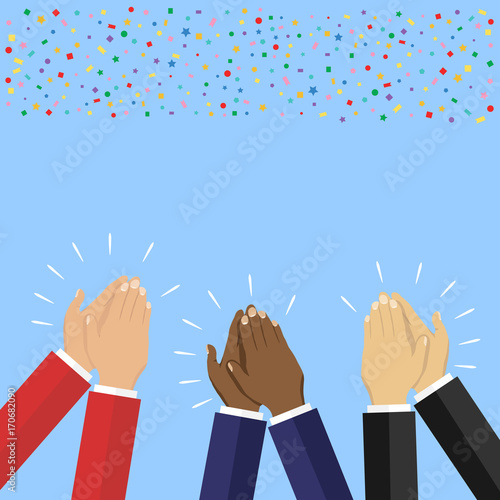 Human hands clapping