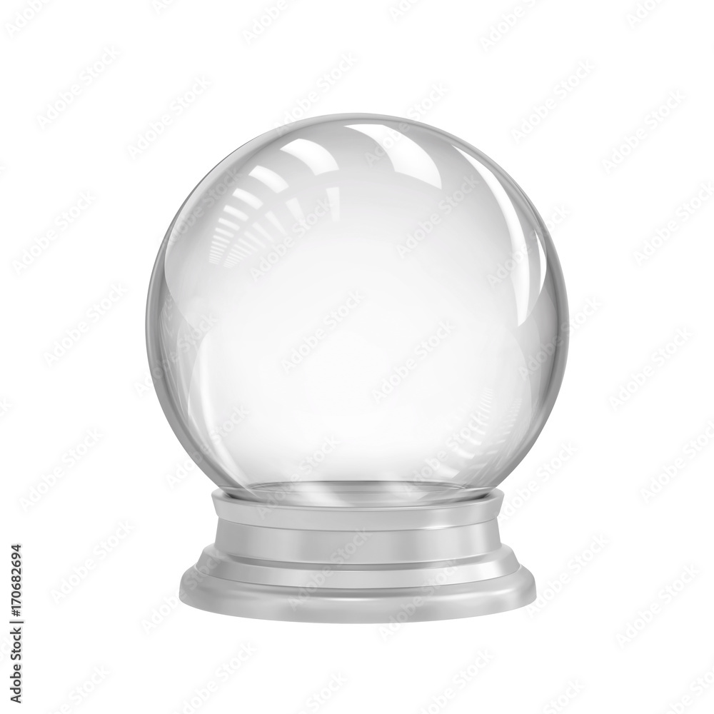 Empty snow globe Empty snow globe