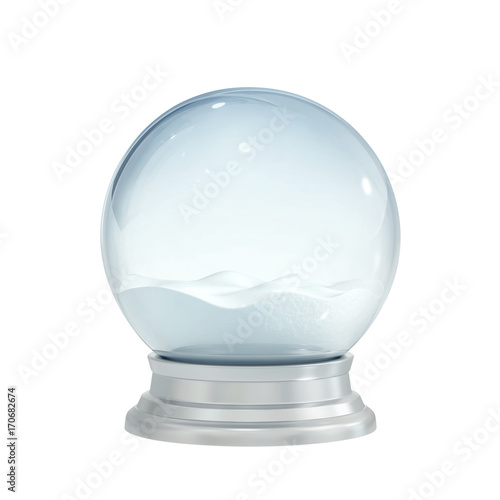 Cuadro en lienzo Christmas snow globe