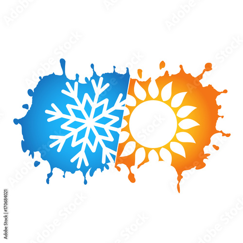 Air conditioning and ventilation symbol design
