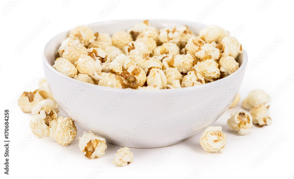 Popcorn isolated on white Popcorn isolated on white