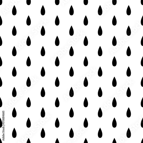 Black Rain Drop Seamless on...