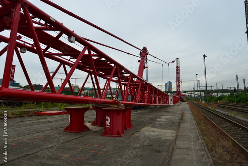 giant heavy crane, Frankfurt, Germany